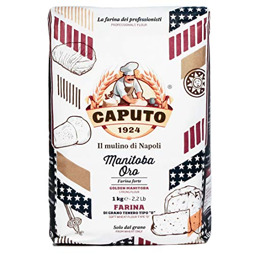 Mulino Caputo Manitoba Oro Tipo 0 Mehl, 1 kg, 4 Stück von Fiico