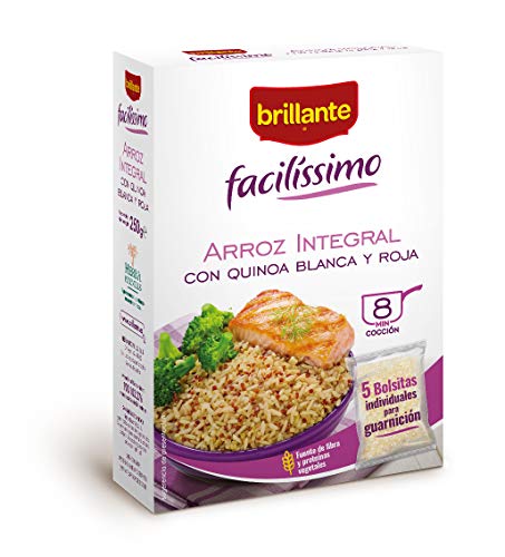 Brillante, Facilissimo Vollkornreis mit weißer und roter Quinoa, 5 Päckchen x 50 g von Brillante