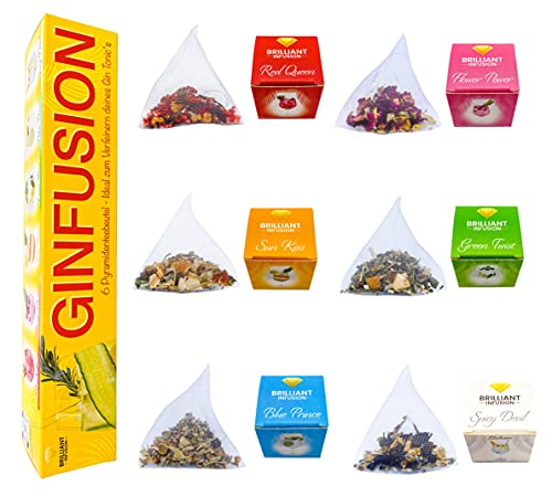 Gin Gewürze Set - Verfeinere jetzt in nur 3 Minuten deinen Gin Tonic - 6er DIY Gin Botanicals Set - Von Brilliant Infusion - Inklusive Anleitung Gin Gewürze Set - Verfeinere jetzt in nur 3 Minuten deinen Gin Tonic - 6er DIY Gin Botanicals Set - Von Brilliant Infusion - Inklusive Anleitung von Brilliant Infusion