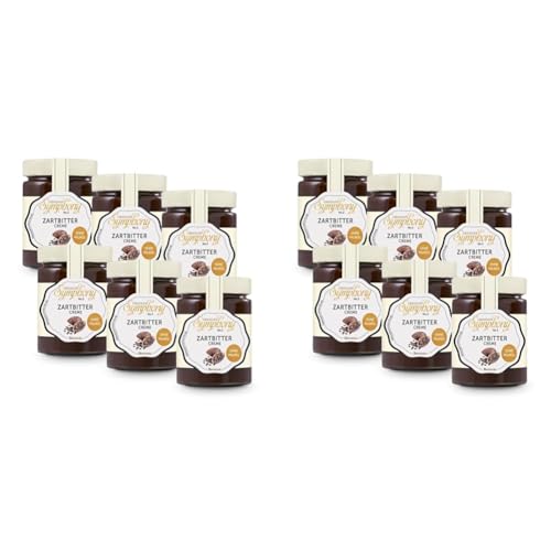 Brinkers Chocolate Symphony No.2 Zartbitter Creme, 6x 270 g Brotaufstrich für den Frühstückstisch, Ideal auf Brot und Brötchen, Palmölfrei (Packung mit 2) von Brinkers