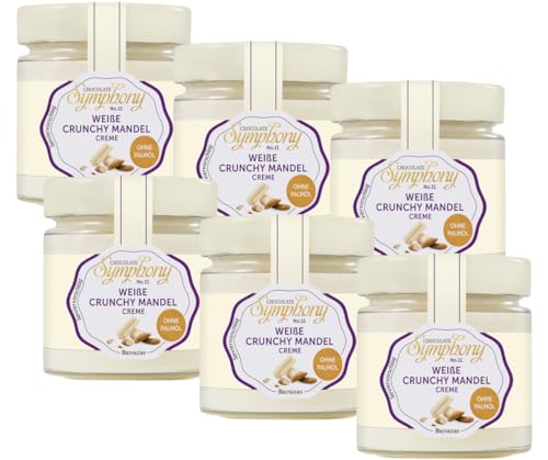 Brinkers Creme Weiß Crunchy Mandel | 6 x 200g | Knusprige Mandelstückchen in Weißer Creme | Glutenfrei & Verführerisch Brinkers Creme Weiß Crunchy Mandel | 6 x 200g | Knusprige Mandelstückchen in Weißer Creme | Glutenfrei & Verführerisch von Brinkers