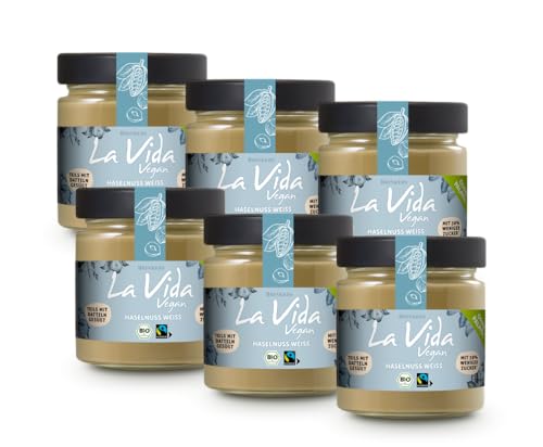 Brinkers La Vida Vegan Haselnuss Weiß | 6 x 200g | Cremiger weißer Nussaufstrich | Glutenfrei & Vegan Brinkers La Vida Vegan Haselnuss Weiß | 6 x 200g | Cremiger weißer Nussaufstrich | Glutenfrei & Vegan von Brinkers