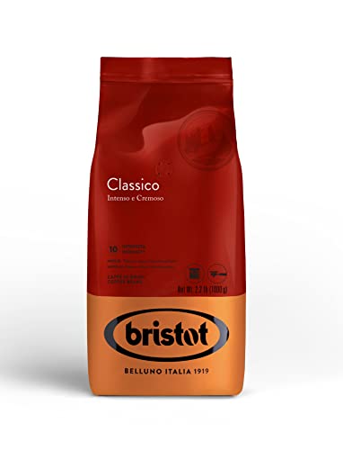 Bristot Espresso Classico ganze Bohnen, Kaffee, 1Kg, Linea Traditionale von Bristot