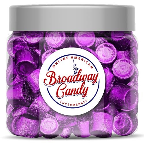 Broadway candy Bonbonglas 650 g – Rolo dunkle Schokolade & gesalzenes Karamell – einzeln verpackt in lila Folie – ca. 100 Stück Broadway candy Bonbonglas 650 g – Rolo dunkle Schokolade & gesalzenes Karamell – einzeln verpackt in lila Folie – ca. 100 Stück von Broadway candy