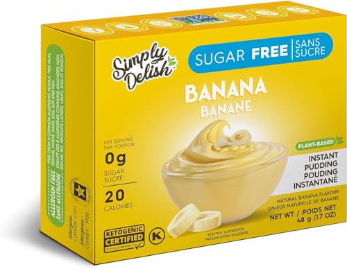 Broadway candy Simply Delish Natural Pudding-Banane, 24 x 48 g von Broadway candy