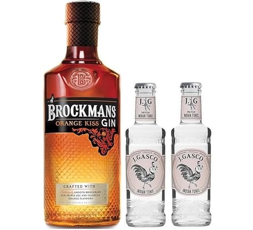 BROCKMANS GIN ORANGE KISS 70 CL CON 2 BOTTIGLIE INDIAN TONIC J. GASCO von Brockmans