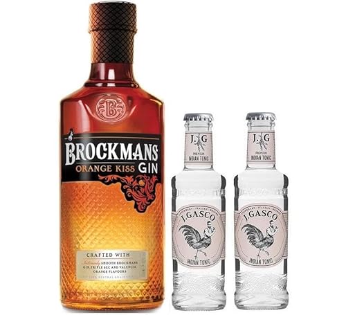 BROCKMANS GIN ORANGE KISS 70 CL CON 2 BOTTIGLIE INDIAN TONIC J. GASCO von Brockmans