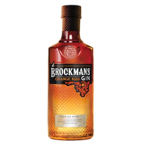 Brockmans Gin Orange Kiss I Gin mit valencianischen Orangen und Triple Sec I ein Sonnenuntergang in einer Flasche I Sundowner I 700ml I 40% von Brockmans