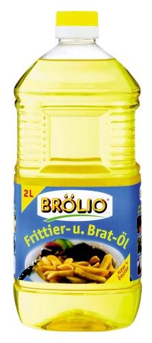 Brölio Frittier- und Bratöl, 6er Pack (6 x 2 l Flasche) von Brölio