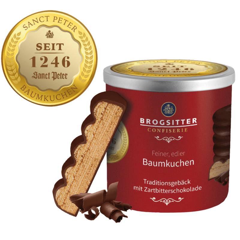 Brogsitter Confiserie Feinster handwerklich gebackener Baumkuchen von Brogsitter Confiserie