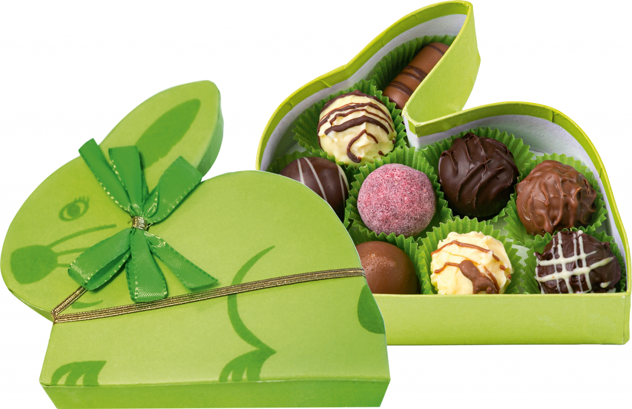 Brogsitter Confiserie Hasenschachtel gefüllt mit Pralinen- und Trüffelmischung Brogsitter Confiserie Hasenschachtel gefüllt mit Pralinen- und Trüffelmischung von Brogsitter Confiserie