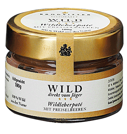 Brogsitter Gourmet Wildleberpaté mit Preiselbeeren von Brogsitter Gourmet