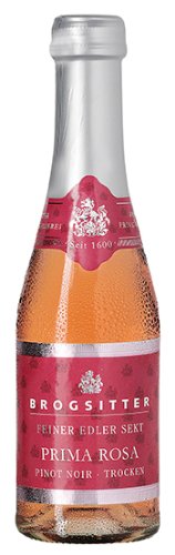 12x 0,2l - Brogsitter - Prima Rosa - Pinot Noir - Rosé-Sekt - Piccolo - Deutschland - Rosé-Sekt trocken von Brogsitter