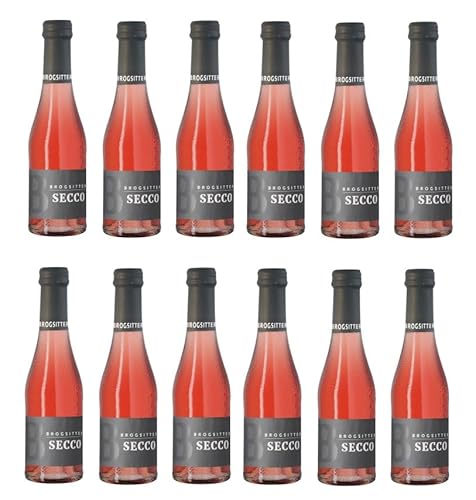 12x 0,2l - Brogsitter - Secco - Rosé - Piccolo - Deutschland - Rosé-Perlwein trocken von Brogsitter