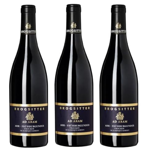 3x 0,75l - 2022er - Brogsitter - AD ARAM - Frühburgunder - Qualitätswein Ahr - Deutschland - Rotwein trocken von Brogsitter