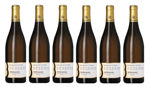 6x 0,75l - 2021er - Brogsitter - Réserve - Gau Algesheimer Abtei - Weißburgunder - Qualitätswein Rheinhessen - Deutschland - Weißwein trocken von Brogsitter