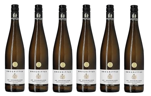 6x 0,75l - 2022er - Brogsitter - AHR - Ahrweiler Klosterberg - Weißburgunder - Qualitätswein Ahr - Deutschland - Weißwein trocken von Brogsitter