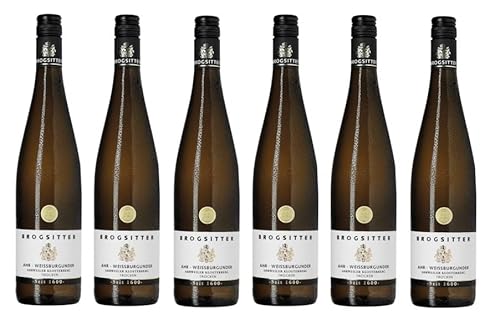 6x 0,75l - 2022er - Brogsitter - AHR - Ahrweiler Klosterberg - Weißburgunder - Qualitätswein Ahr - Deutschland - Weißwein trocken von Brogsitter