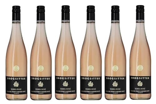 6x 0,75l - 2022er - Brogsitter - Terra Rosé - Rosé vom Blauen Portugieser feinherb - Qualitätswein Rheinhessen - Deutschland - Rosé-Wein halbtrocken von Brogsitter