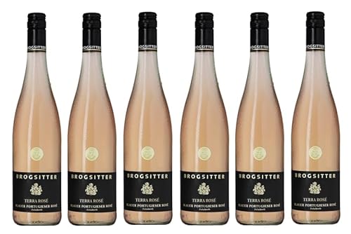 6x 0,75l - 2023er - Brogsitter - Terra Rosé - Rosé vom Blauen Portugieser feinherb - Qualitätswein Rheinhessen - Deutschland - Rosé-Wein halbtrocken von Brogsitter