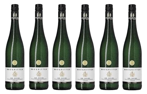 6x 0,75l - 2022er - Brogsitter - Walporzheimer Klosterberg - Riesling feinherb - Qualitätswein Ahr - Deutschland - Weißwein halbtrocken von Brogsitter