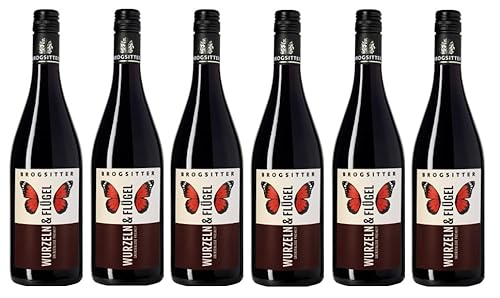 6x 0,75l - 2022er - Brogsitter - Wurzeln & Flügel - Grenzenlose Freiheit - Rotwein-Cuvée - Qualitätswein Rheinhessen - Deutschland - Rotwein trocken von Brogsitter