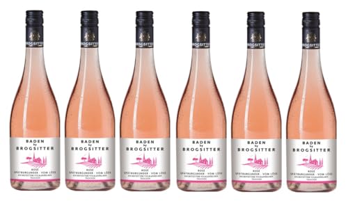 6x 0,75l - 2023er - Baden by Brogsitter - Eichstetter Vulkanfelsen - Rosé Spätburgunder vom Löss - Qualitätswein Baden - Deutschland - Rosé-Wein trocken von Brogsitter