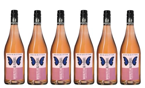 6x 0,75l - 2023er - Brogsitter - Wurzeln & Flügel - Schmetterlinge im Bauch - Rosé - Qualitätswein Rheinhessen - Deutschland - Rosé-Wein trocken 6x 0,75l - 2023er - Brogsitter - Wurzeln & Flügel - Schmetterlinge im Bauch - Rosé - Qualitätswein Rheinhessen - Deutschland - Rosé-Wein trocken von Brogsitter