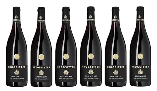 6x 0,75l - Brogsitter - Graf von Are - Spätburgunder mild - Qualitätswein Ahr - Deutschland - Rotwein mild von Brogsitter