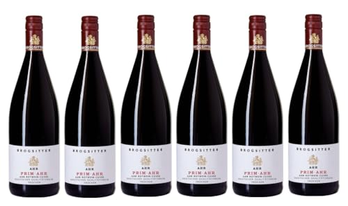 6x 1,0l - 2021er - Brogsitter - PRIM-AHR - Rotwein-Cuvée - LITER - Qualitätswein Ahr - Deutschland - Rotwein trocken von Brogsitter