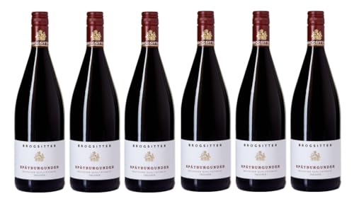 6x 1,0l - Brogsitter - Spätburgunder - LITER - Qualitätswein Rheinhessen - Deutschland - Rotwein trocken von Brogsitter