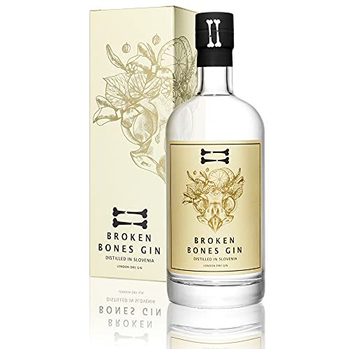 Broken Bones London Dry Gin - Premium Gin mit 10 Botanicals, Wacholder, Zitrone, Hagebutte, Lindenblüte, 45% vol, 0,5l Broken Bones London Dry Gin - Premium Gin mit 10 Botanicals, Wacholder, Zitrone, Hagebutte, Lindenblüte, 45% vol, 0,5l von Broken Bones