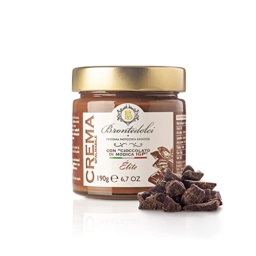 12x Brontedolci Crema Spalmabile con Cioccolato di Modica IGP Schokoladenaufstrich Schokolade 190g in Glas Italienisches Produkt aus Sizilien 12x Brontedolci Crema Spalmabile con Cioccolato di Modica IGP Schokoladenaufstrich Schokolade 190g in Glas Italienisches Produkt aus Sizilien von Brontedolci
