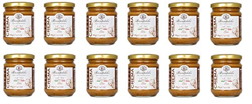 12x Brontedolci Crema Spalmabile di Nocciola Streichfähige Haselnusscreme 190g in Glas aus Sizilien mit 40% Haselnüssen 12x Brontedolci Crema Spalmabile di Nocciola Streichfähige Haselnusscreme 190g in Glas aus Sizilien mit 40% Haselnüssen von Brontedolci