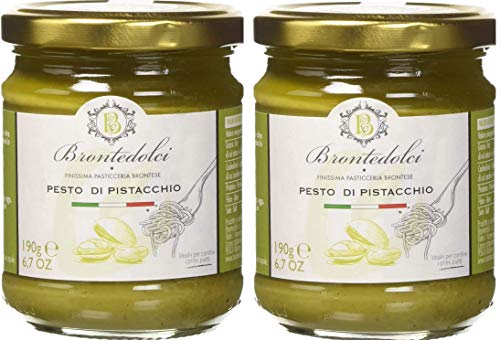 2 Stück - Pistazien Pesto - Nudelsauce - 55% Pistazien aus Bronte (Ätna) 2 x 190 g von Brontedolci