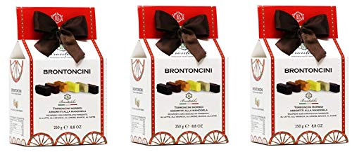 3x Brontedolci Brontoncini Torroncini Morbidi Assortiti alla Mandorla Weiches Nougat mit Mandeln verschiedene Sorten 250g Italienisches Produkt aus Sizilien von Brontedolci