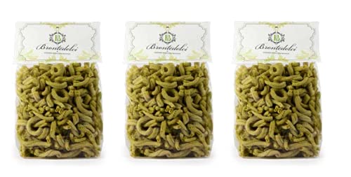 3x Brontedolci Casarecce al Pistacchio Hartweizengrieß Pasta Pistazienpaste 500g von Brontedolci