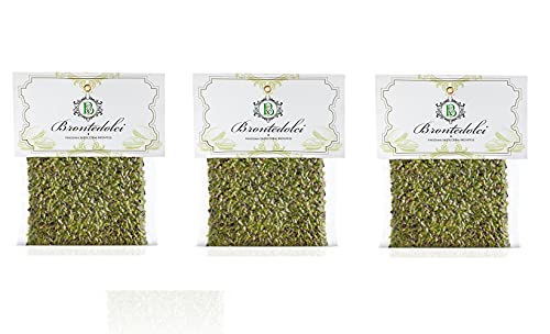 3x Brontedolci Granella di Pistacchio di Sicilia Korn der Sizilianischen Pistazien 100g von Brontedolci