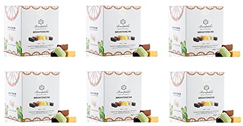 6x Brontedolci Brontoncini Torroncini Morbidi Assortiti alla Mandorla Weiches Nougat mit Mandel Verschiedene Sorten 350g 6x Brontedolci Brontoncini Torroncini Morbidi Assortiti alla Mandorla Weiches Nougat mit Mandel Verschiedene Sorten 350g von Brontedolci