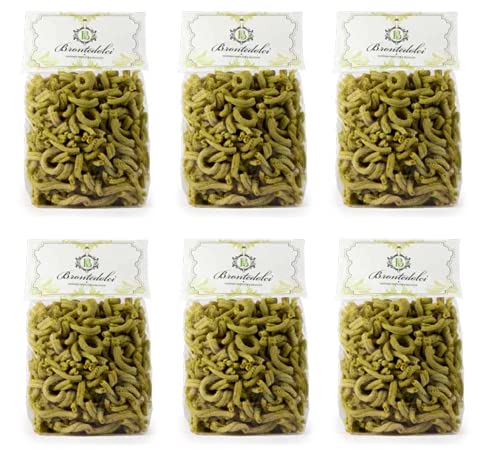 6x Brontedolci Casarecce al Pistacchio Hartweizengrieß Pasta Pistazienpaste 500g von Brontedolci