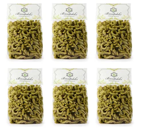 6x Brontedolci Casarecce al Pistacchio Hartweizengrieß Pasta Pistazienpaste 500g von Brontedolci