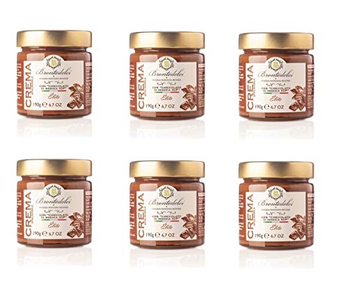 6x Brontedolci Crema Spalmabile con Cioccolato di Modica IGP Schokoladenaufstrich Schokolade 190g in Glas Italienisches Produkt aus Sizilien 6x Brontedolci Crema Spalmabile con Cioccolato di Modica IGP Schokoladenaufstrich Schokolade 190g in Glas Italienisches Produkt aus Sizilien von Brontedolci