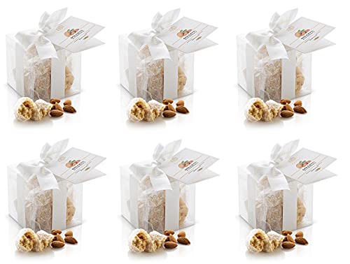 6x Brontedolci Dolcetti alla Mandorla Weihnachtssüßigkeiten mit Mandel 150g von Brontedolci