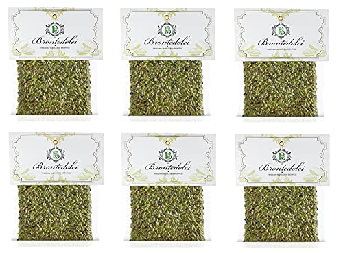 6x Brontedolci Granella di Pistacchio di Sicilia Korn der Sizilianischen Pistazien 100g von Brontedolci