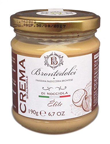 Süße Haselnusscreme (40 % Nussanteil) / Crema di nocciola 190 g, Italien / Brontedolci von Brontedolci