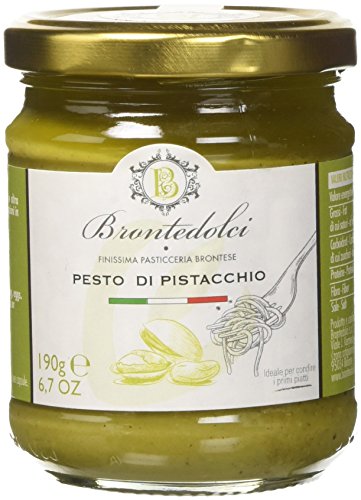 Pistazien Pesto - Nudelsauce - 55% Pistazien Sizilien (Ätna) (190, Gramm) von Brontedolci