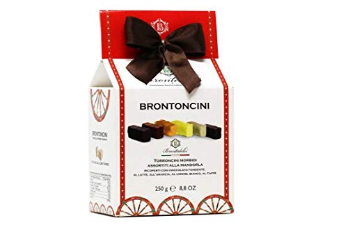 Brontedolci Brontoncini Torroncini Morbidi Assortiti alla Mandorla Weiches Nougat mit Mandeln verschiedene Sorten 250g Italienisches Produkt aus Sizilien Brontedolci Brontoncini Torroncini Morbidi Assortiti alla Mandorla Weiches Nougat mit Mandeln verschiedene Sorten 250g Italienisches Produkt aus Sizilien von Brontedolci