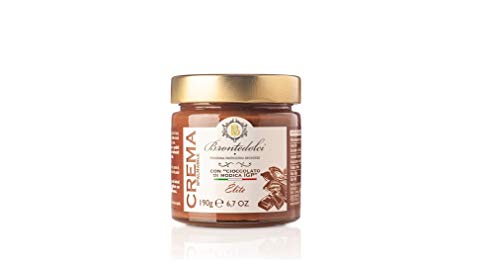 Brontedolci Crema Spalmabile con Cioccolato di Modica IGP Schokoladenaufstrich Schokolade 190g in Glas Italienisches Produkt aus Sizilien von Brontedolci