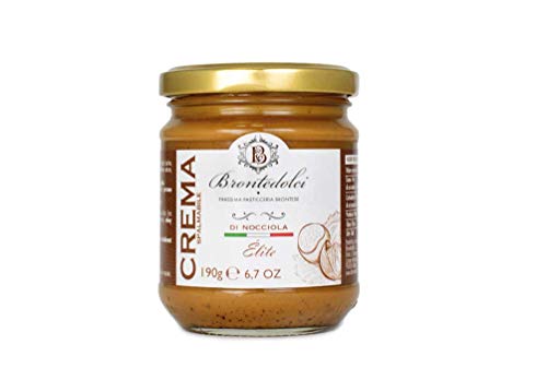Brontedolci Crema Spalmabile di Nocciola Streichfähige Haselnusscreme 190g in Glas aus Sizilien mit 40% Haselnüssen Brontedolci Crema Spalmabile di Nocciola Streichfähige Haselnusscreme 190g in Glas aus Sizilien mit 40% Haselnüssen von Brontedolci
