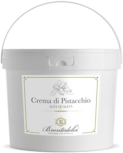 Brontedolci - Pistaziencreme mit 40% Pistazien aus Sizilien (Ätna) (3, Kilogramm) von Brontedolci